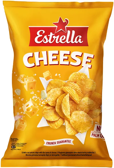 Čipši Estrella ar siera garšu 130g