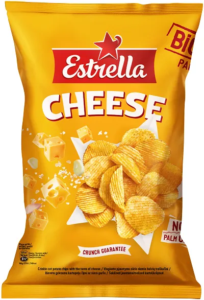 Chips ESTRELLA cheese taste, 180 g