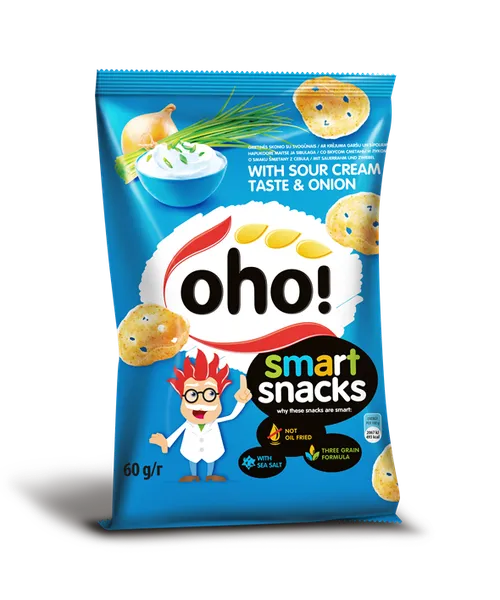 Čipsi Oho ar krējuma un sīpolu garšu 60g
