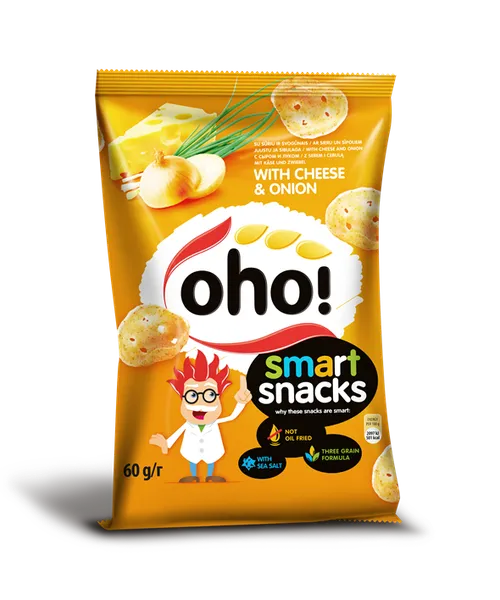Čipsi Oho ar siera garšu 60g