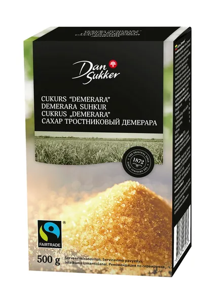 Cukurs brūnais Demerara DAN SUKKER, 500g