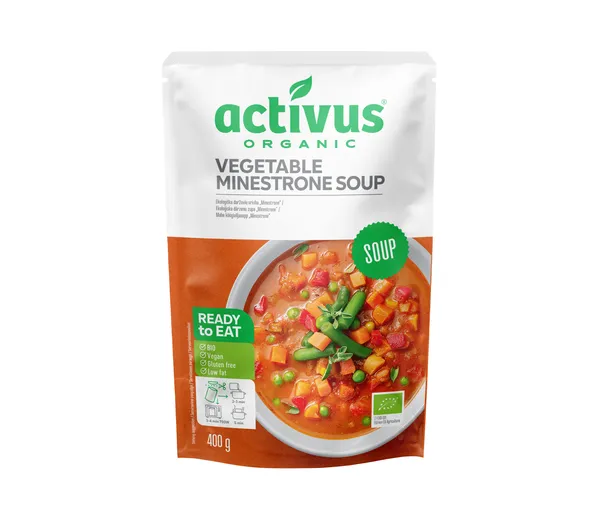 Dārzeņu zupa Organic ACTIVUS BIO, 400g