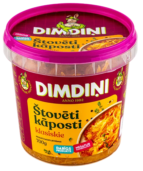 DIMDIŅI Štovēti kāposti, 700g