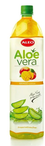 Drink ALEO Aloe Vera with mango flavor, PET, 1.5l
