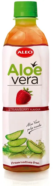 Dzēriens ALEO Aloe Vera ar zemeņu garšu, PET, 1.5l(DEP)