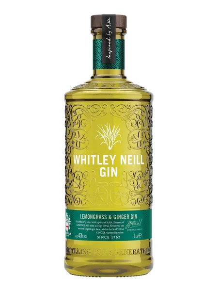 Džins WHITLEY NEILL Lemongrass&Ginger, 41,3%, 0.7l