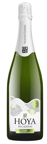 Dzirkstošais baltvīns HOYA DE CADENAS, Cava Brut Organic, 11,5%, 0.75l
