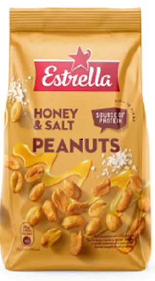 ESTRELLA Roasted peanuts with honey and salt 240 g