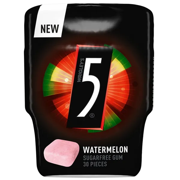 FIVE BOUNCE watermelon košļājamā gumija bundžā 61.8g