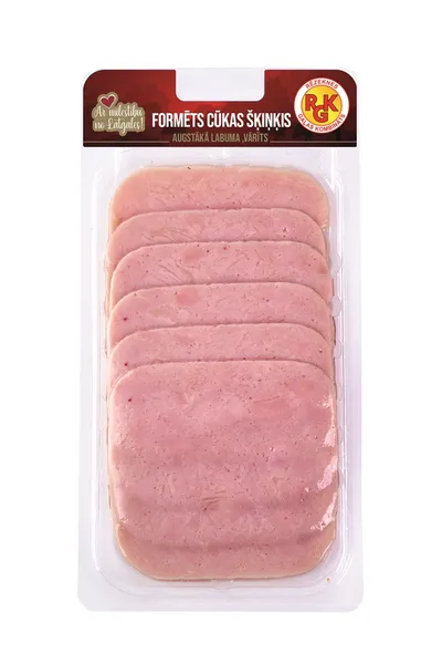 Formēts cūkas šķiņķis RGK, vārīts, šķēlēs, 130g