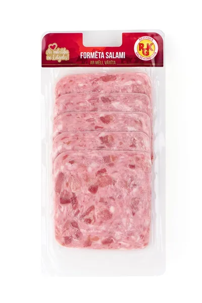 Formēts salami RGK ar mēli, vārīts, šķēlēs, 100g