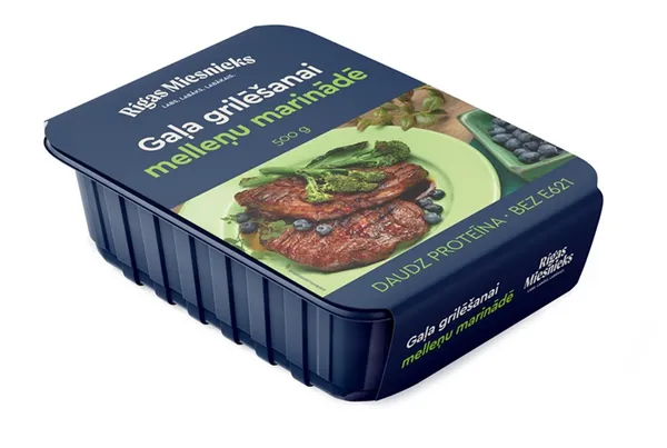 Gaļa grilēšanai RĪGAS MIESNIEKS, melleņu marinādē, 500g