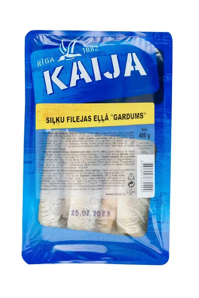 "GARDUMS" siļķu filejas eļļā KAIJA, 400 g