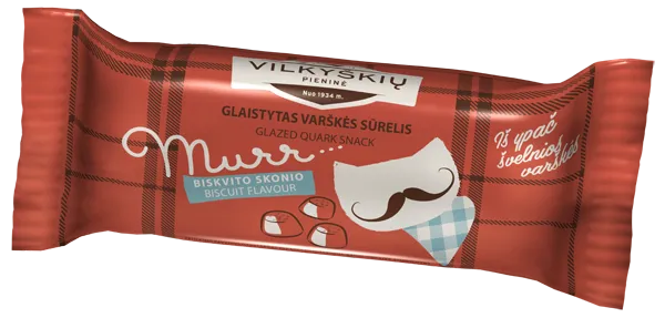 *Glazēts biezpiena sieriņš MURR ar biskvīta garšu, 40g