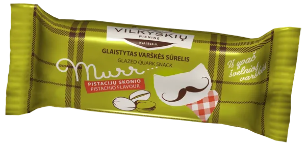 *Glazēts biezpiena sieriņš Murr pistāciju garšu, 40 g