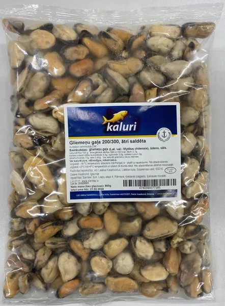 Gliemeņu gaļa, saldēta, 200/300, 10% glazūra, 1kg