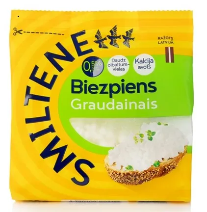 Grain cottage cheese SMILTENE, 0.5%, 200g