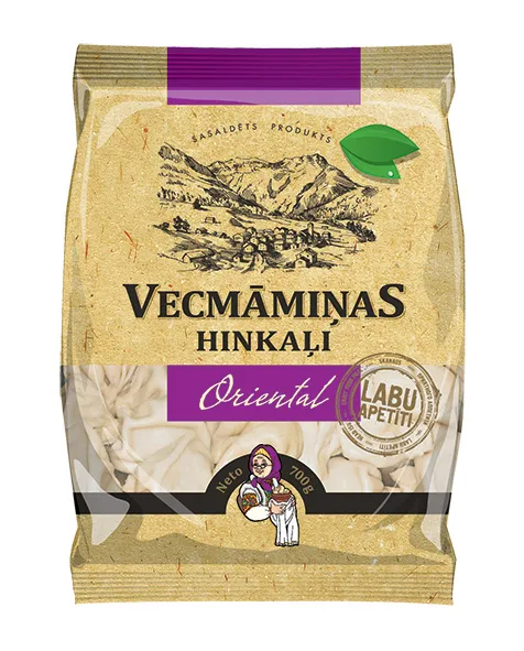 Meat dumplings Vecmaminas ORIENTAL 700g ''BEZ E'' (SATURN FORM)