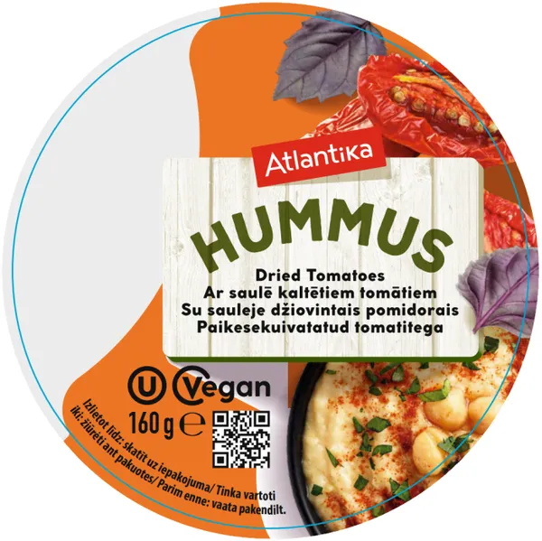 Humoss ATLANTIKA, ar saulē kaltētiem tomātiem, 160g