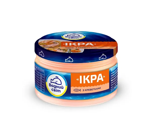 Ikru pasta ar garnelēm IKRA Vodnij Svit, 160 g