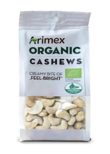 Organic Cashew Nuts Arimex Organic, 150g