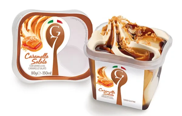 Italian ice cream G7 Salted caramels, 80g/150ml