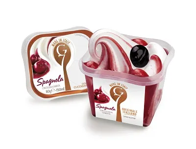 Italian icecream G7 Spagnola, cherry taste, 150  ml