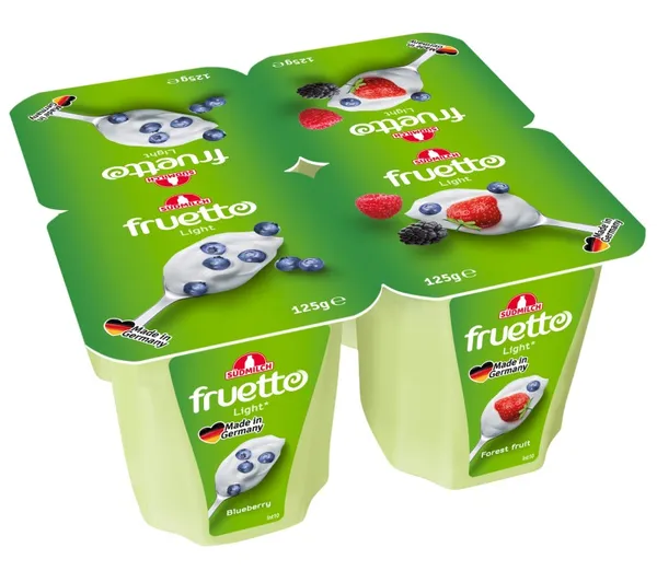 Jogurta deserts Fruetto Light meža ogu, melleņu 0,2% 125