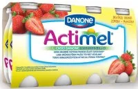 Jogurta dzēriens ACTIMEL ar Zemeņu garšu, 8x100 g