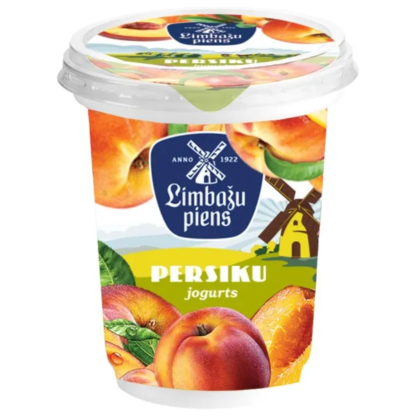 Jogurts LIMBAŽU PIENS, persiku, 320g