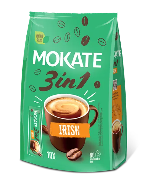 Coffee drink MOKATE 3in1 Irish in a bag 17g x 10pcs.