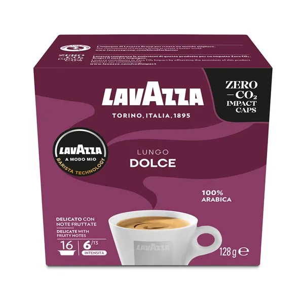 Kafijas kapsulas LAVAZZA, A Modo Mio Lungo Dolce, 128g