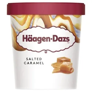 Caramel ice cream with salted caramel. 460ml