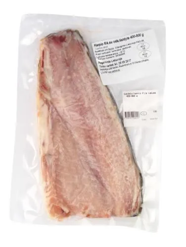 Frozen carp fillet, 400-800 g