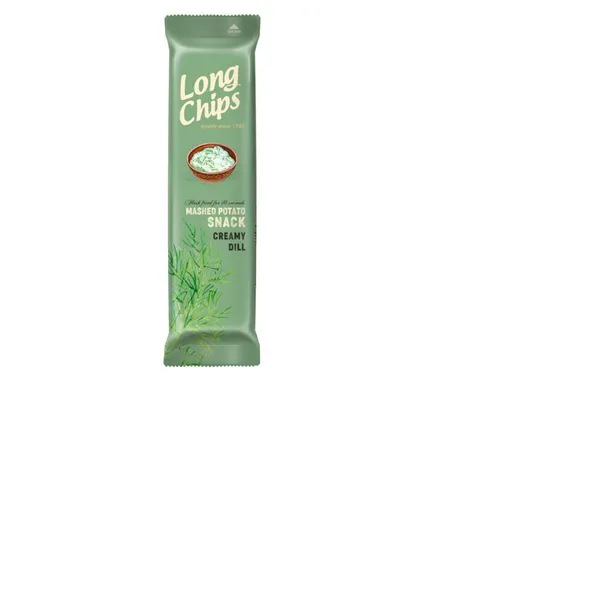 Kartupeļu plāksnes LONGCHIPS ar diļļu un krējuma garšu, 75g