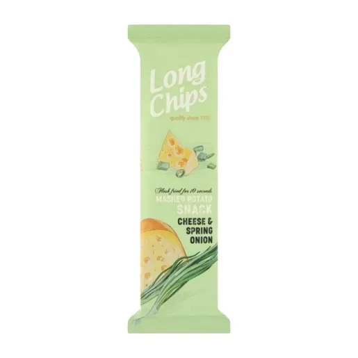 Kartupeļu plāksnes LONGCHIPS ar sieru un lociņiem, 75g