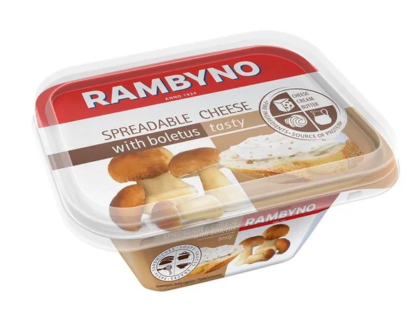 Kausētais smērējamais siers ŽEMAITIJOS ar sēnēm, 175 g
