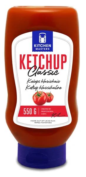 Kečups klasiskais KITCHEN MASTERS, 550g