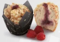 Muffin with raspberry and cheese cake taste filing, 110g frozen