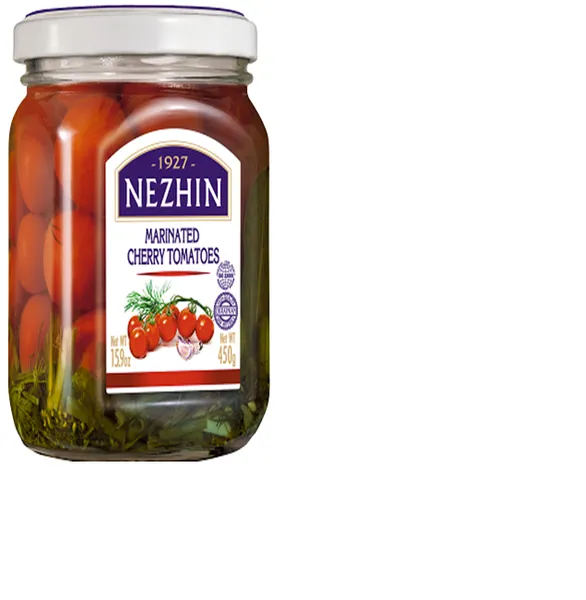 Ķiršu tomāti, marinēti NIZHYN , 450g/243g