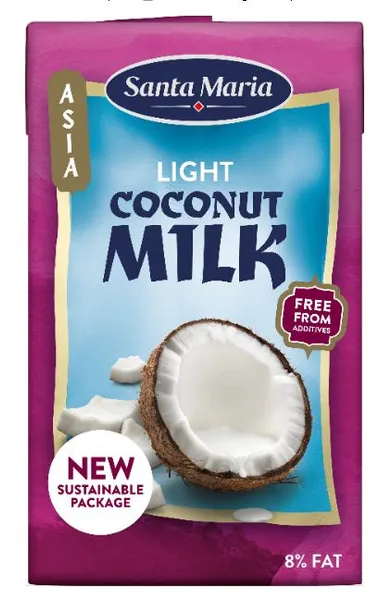 Kokosriekstu piens liesais 250ml, Santa Maria