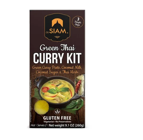 Komplekts DESIAM Green Thai Curry, ar zaļo kariju, 260g