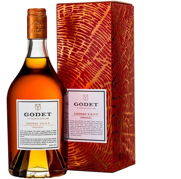 Konjaks GODET V.S.O.P. Original,  40%, GB, 0.7l