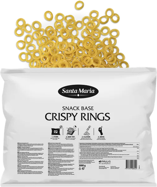 Crispy rings, snacks 3kg, Santa Maria (semi-finished product)