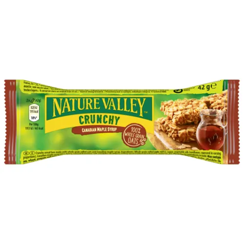 Kraukšķīgs graudaugu batoniņš NATURE VALLEY Kanādas kļavu sīrupa garša, 42g