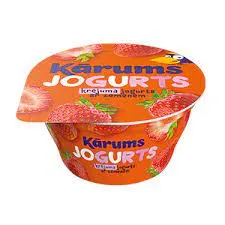Krējuma jogurts KĀRUMS ar zemenēm, 150g