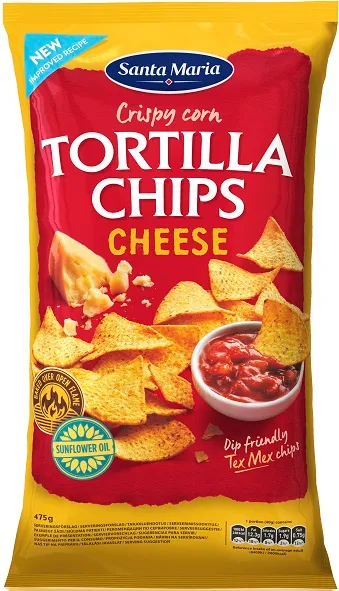 Corn chips with cheese 475g, Santa Maria