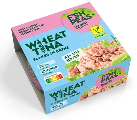 Wheat T`NA flakes in brine 140g, F`SH PEAS