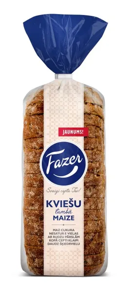 Kviešu tumšā maize FAZER, 450g