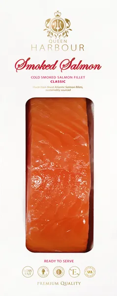 Laša filejas gabaliņi auksti kūpināti, ar ādu, Skin termoforminga iepakojumā, 150g